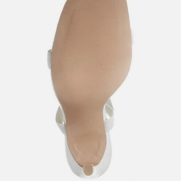 Steve Madden Utilize Tie-up Dress Sandals White -11 - Picture 6 of 8